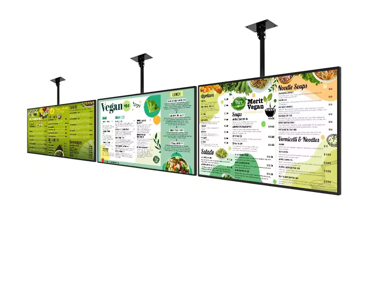 Ceiling Menu Display