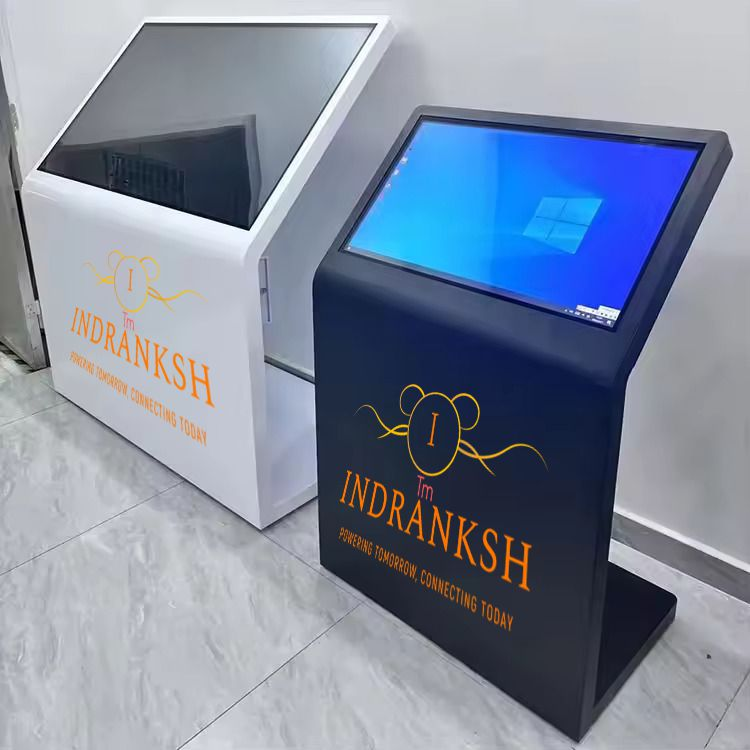 Floor mount touch kiosk
