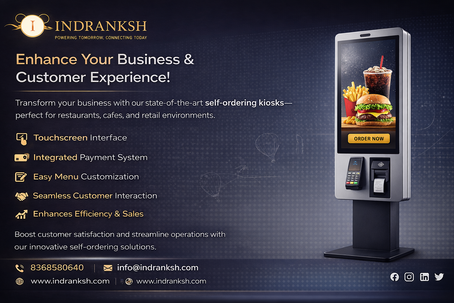 Self Ordering Kiosk